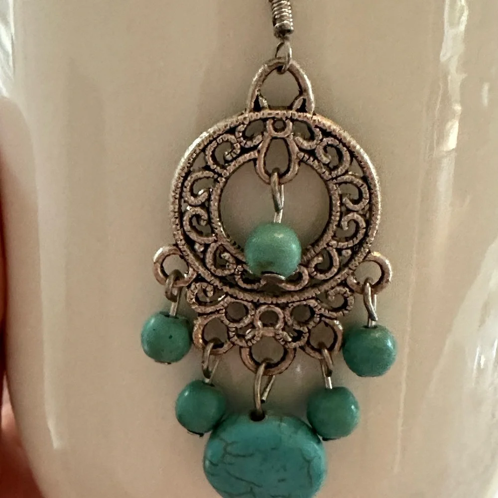 Moroccan Berber Designed Earrings - Picture 3 of 6